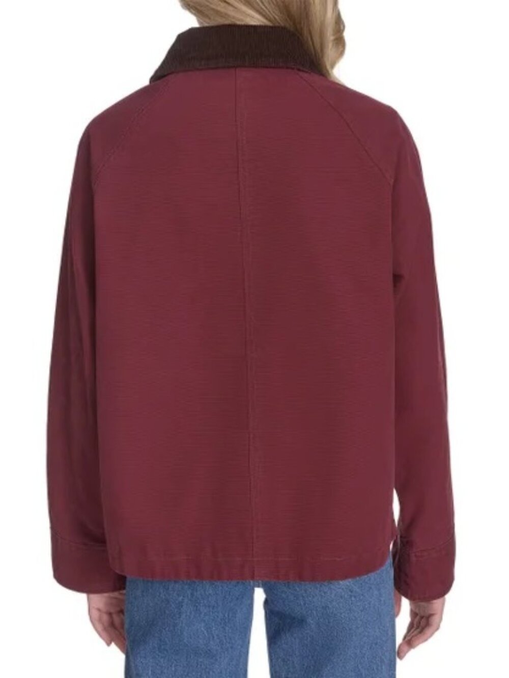 Levi's Women's Shorty Barn Canvas Jacket Dark Red, Size XL (New) - Picture 2 of 16